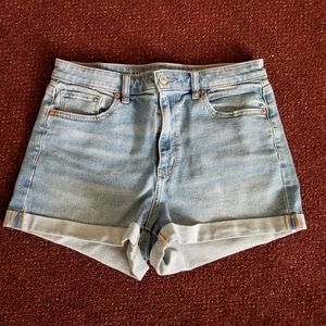 AE Stretch Denim Mom Shorts
